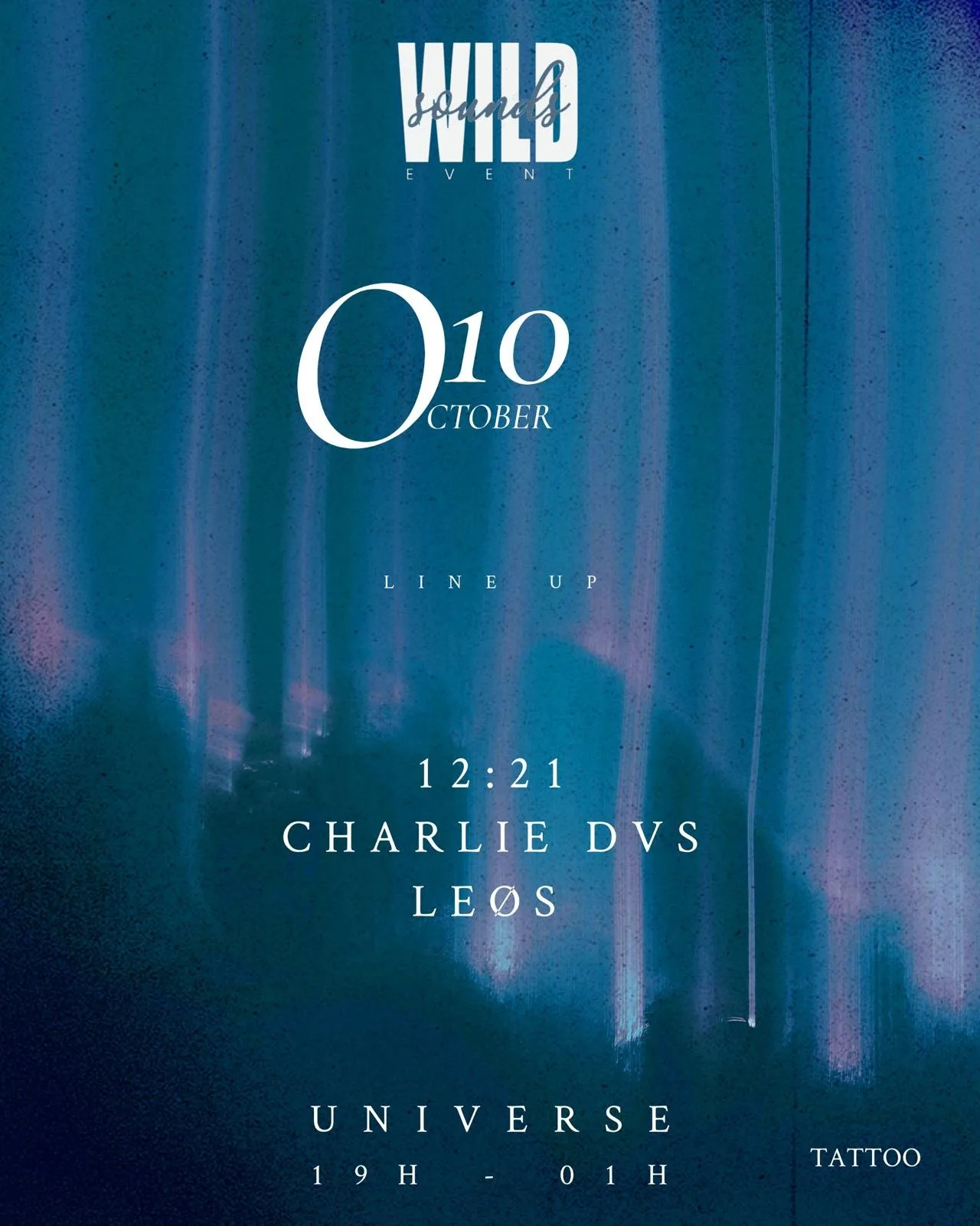 Affiche : WILDSOUNDS - 12:21 - CHARLIE DVS - LEØS