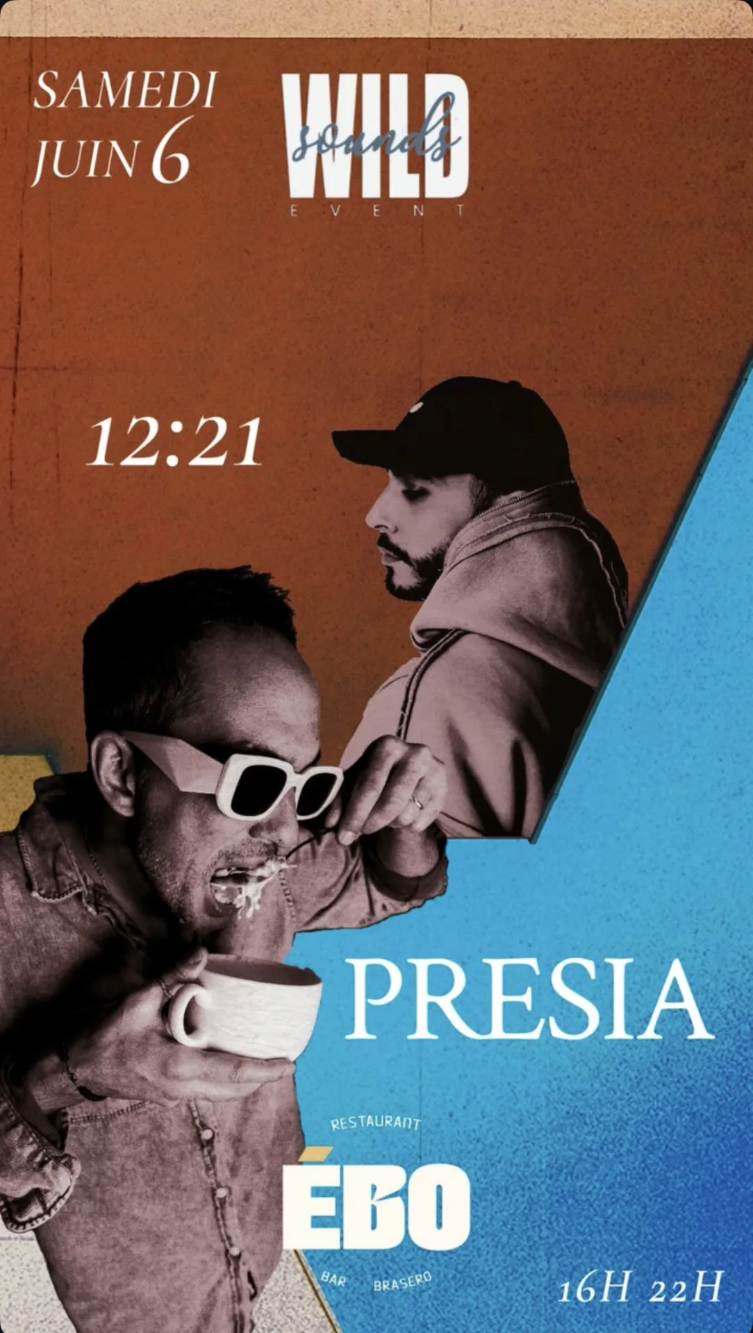 Affiche : 12:21 x PRESIA - ÉBO